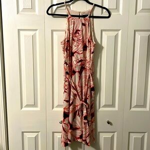Ann Taylor Halter Top Tie Waist Dress
